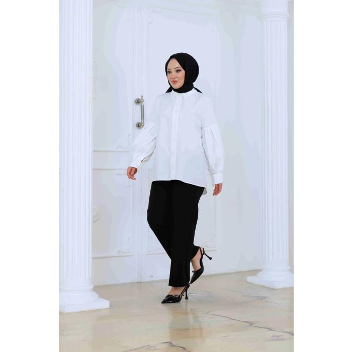 Trikoton Gömlek Bluz - 151