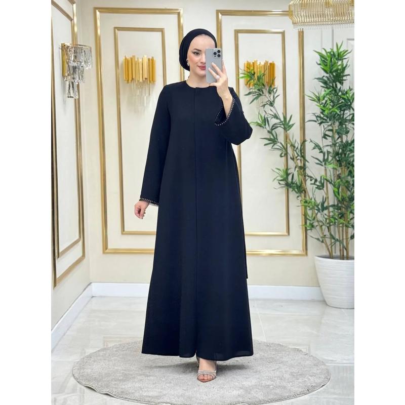 Kemer Detaylı Kol Aksesuarlı Ferace 2169